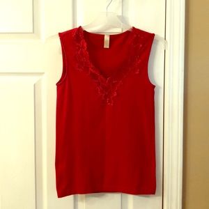 Banana Republic lace trim tank